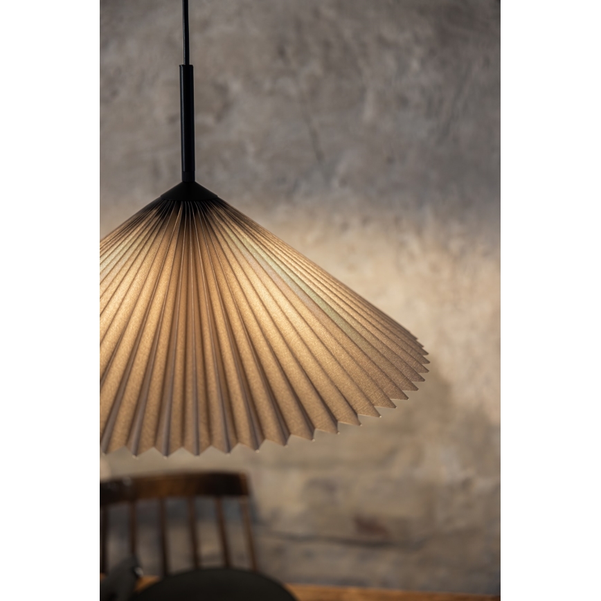 Markslöjd 108709 - Luster na sajli PLISADO 1xE27/40W/230V pr. 50 cm siva