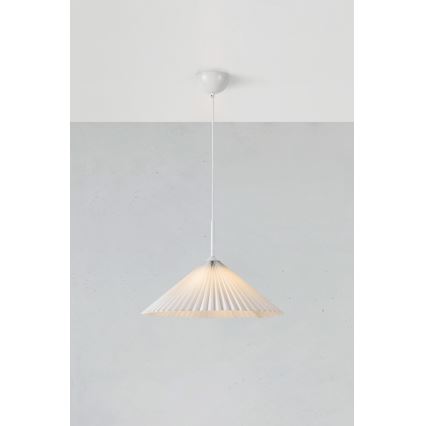 Markslöjd 108711 - Luster na sajli PLISADO 1xE27/40W/230V pr. 50 cm bijela