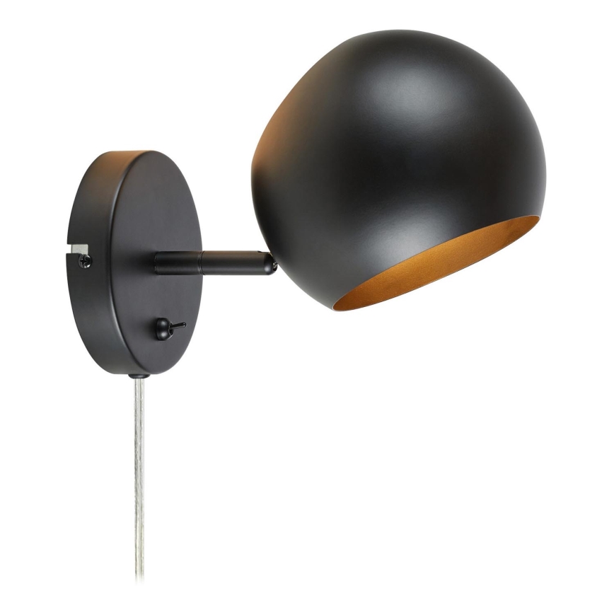 Markslöjd 108753 - Zidna lampa EDGAR 1xE14/40W/230V crna