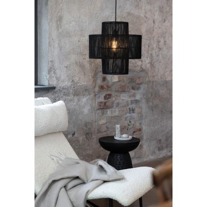 Markslöjd 108766 - Luster na sajli SOGA 1xE27/40W/230V crna