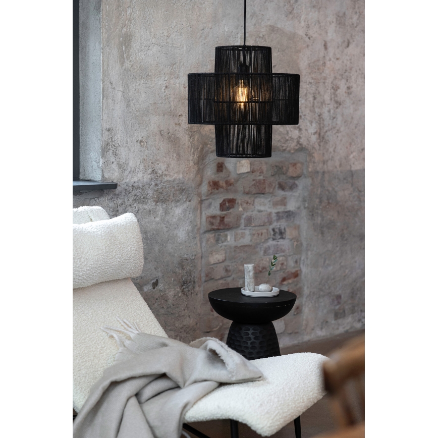 Markslöjd 108766 - Luster na sajli SOGA 1xE27/40W/230V crna