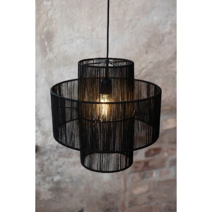 Markslöjd 108766 - Luster na sajli SOGA 1xE27/40W/230V crna