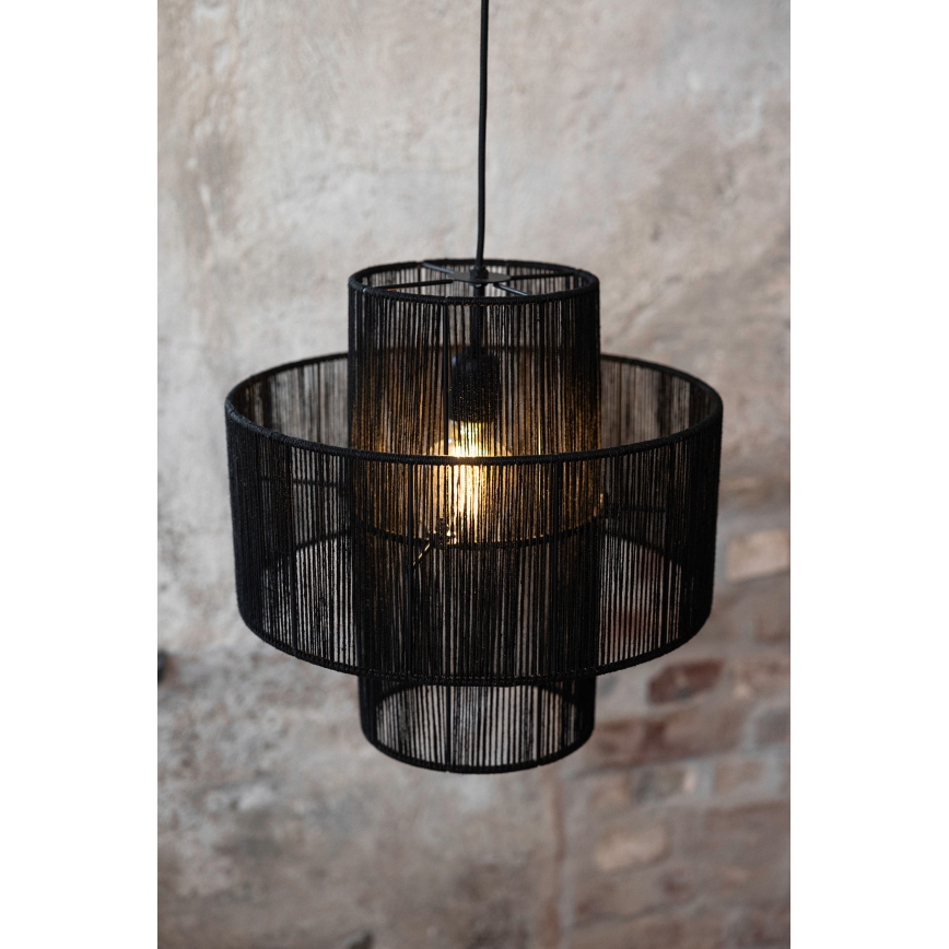 Markslöjd 108766 - Luster na sajli SOGA 1xE27/40W/230V crna