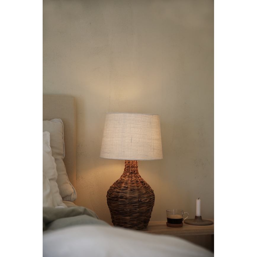 Markslöjd 108771 - Stolna lampa PAGLIA 1xE27/40W/230V bijela/ratan