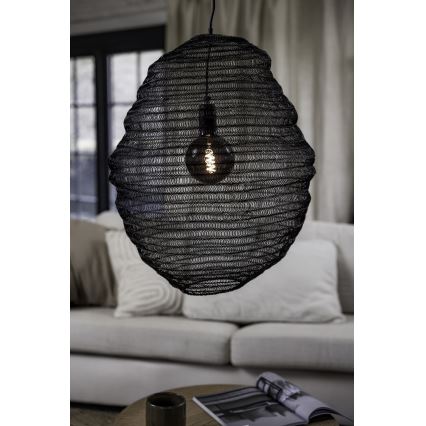 Markslöjd 108772 - Luster na sajli TAZZA 1xE27/40W/230V crna