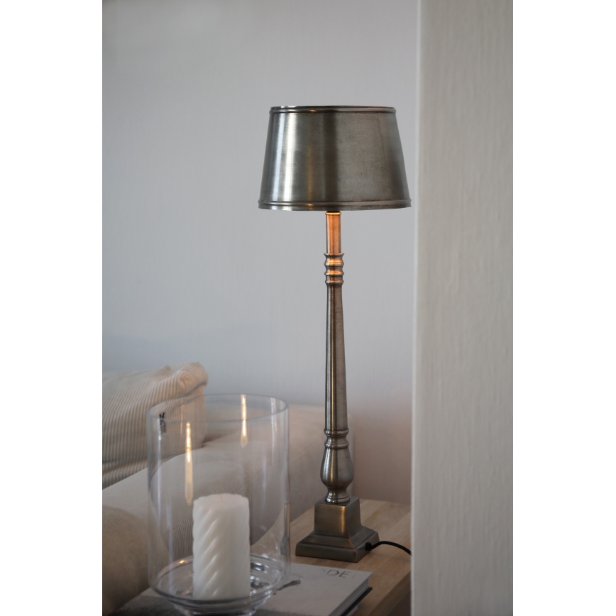 Markslöjd 108775 - Stolna lampa METALLO 1xE27/40W/230V mat krom