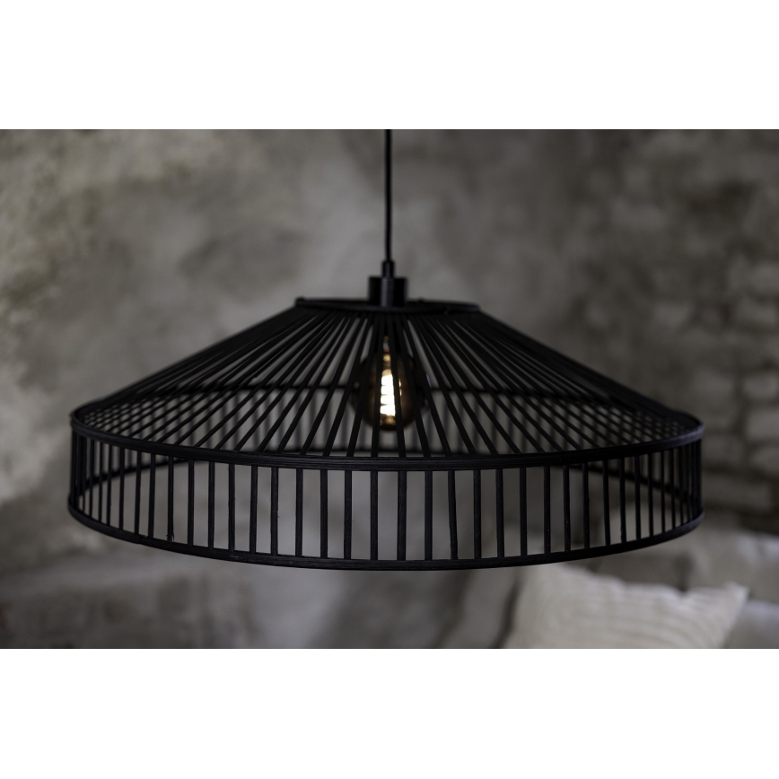 Markslöjd 108782 - Luster na sajli TAPA 1xE27/40W/230V crna/bambus