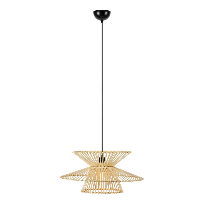 Markslöjd 108785 - Luster na sajli DUPLICI 1xE27/40W/230V bež/bambus