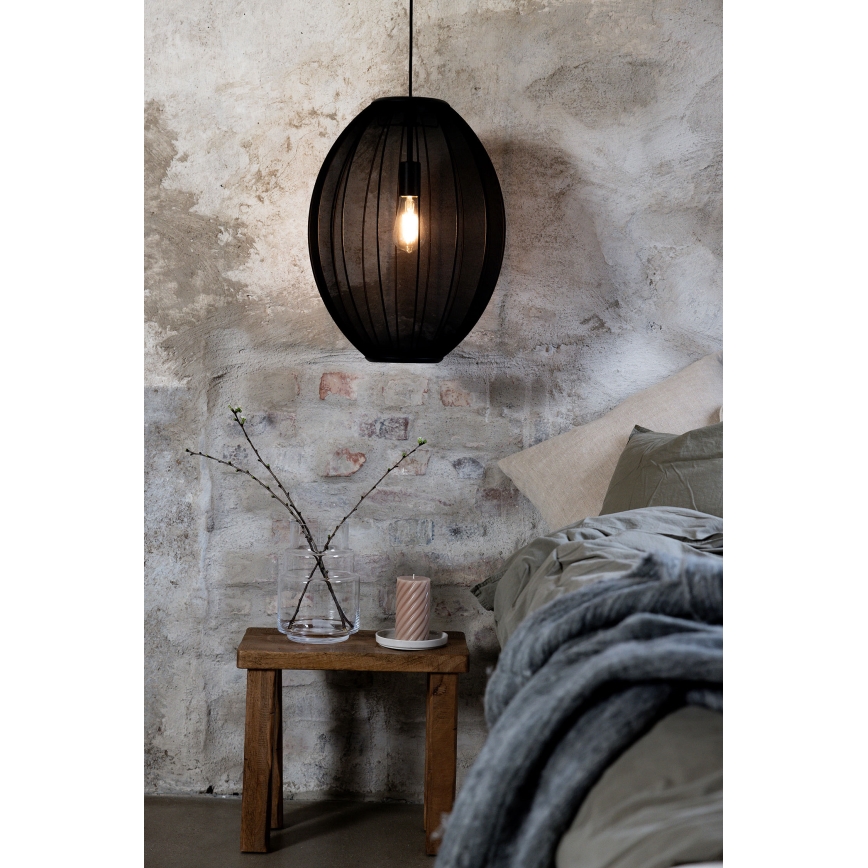 Markslöjd 108795 - Luster na sajli FLORENCE 1xE27/40W/230V crna