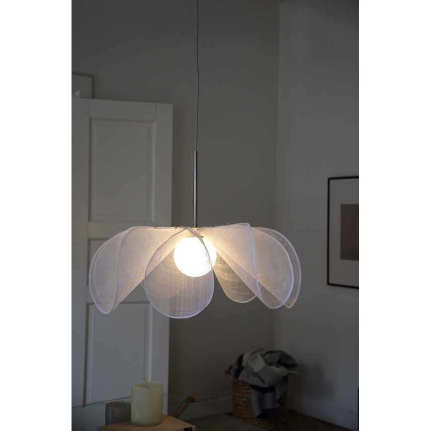 Markslöjd 108818 - Luster na sajli STYRKA 1xE27/40W/230V pr. 75 cm bijela