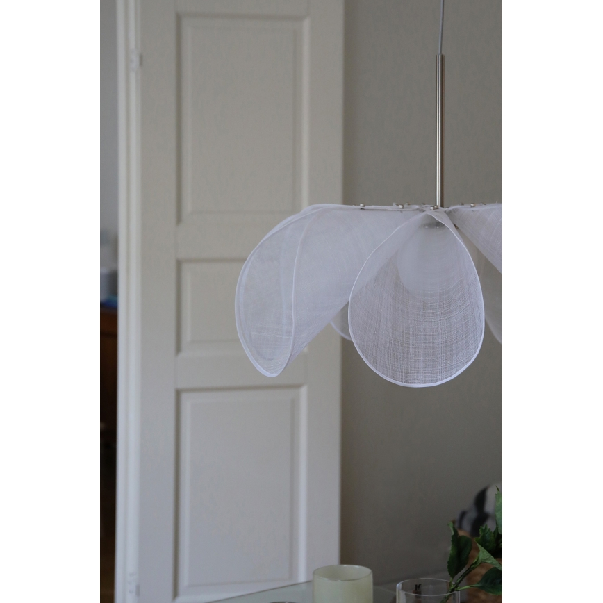 Markslöjd 108818 - Luster na sajli STYRKA 1xE27/40W/230V pr. 75 cm bijela