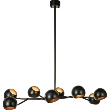 Markslöjd 108852 - Viseći luster EDGAR 8xE14/40W/230V crna