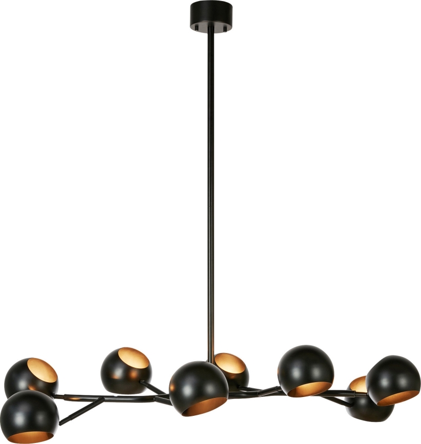 Markslöjd 108852 - Viseći luster EDGAR 8xE14/40W/230V crna