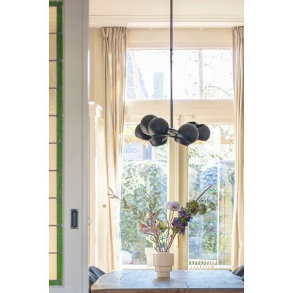 Markslöjd 108852 - Viseći luster EDGAR 8xE14/40W/230V crna