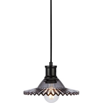 Markslöjd 108854 - Luster na sajli NOVIA 1xE27/40W/230V crna/dimna