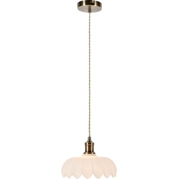 Markslöjd 108857 - Luster na sajli KURAGE 1xE27/40W/230V mesing/bijela