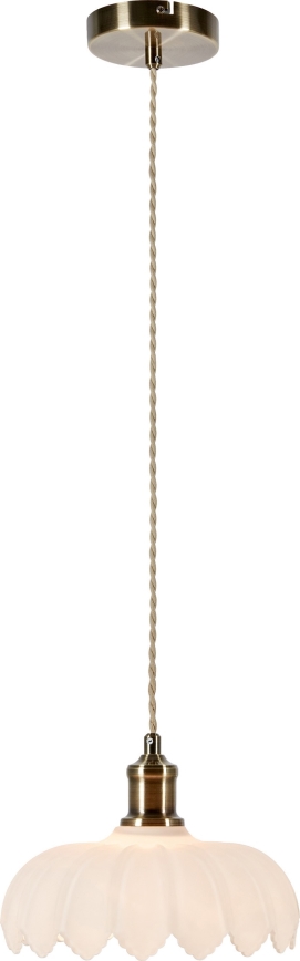 Markslöjd 108857 - Luster na sajli KURAGE 1xE27/40W/230V mesing/bijela