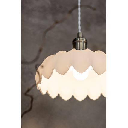 Markslöjd 108857 - Luster na sajli KURAGE 1xE27/40W/230V mesing/bijela