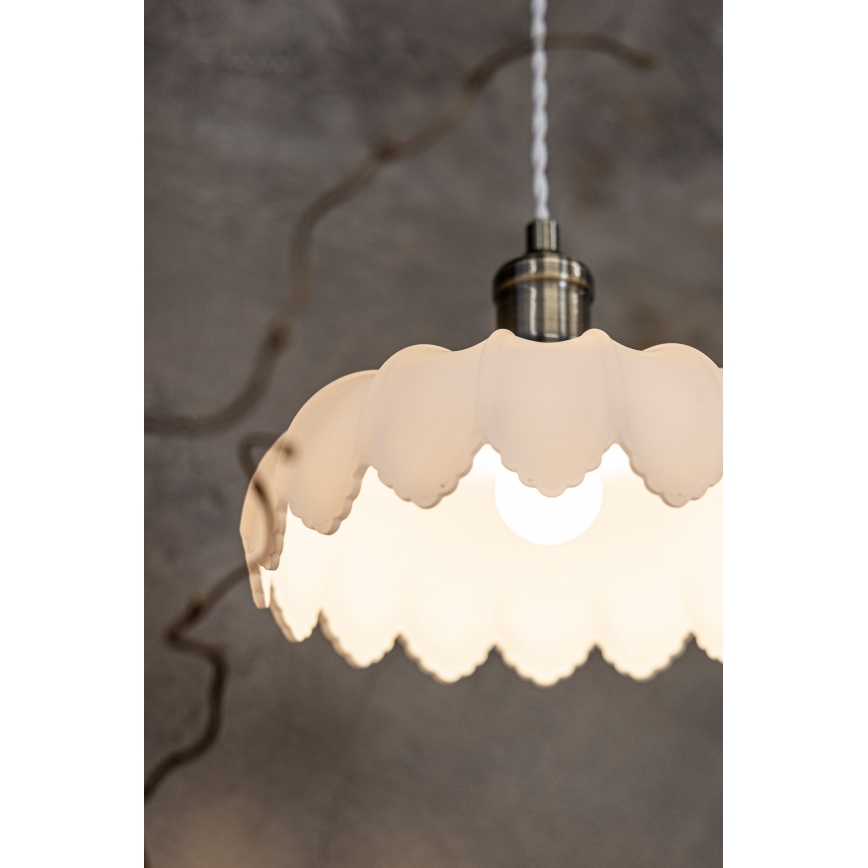 Markslöjd 108857 - Luster na sajli KURAGE 1xE27/40W/230V mesing/bijela