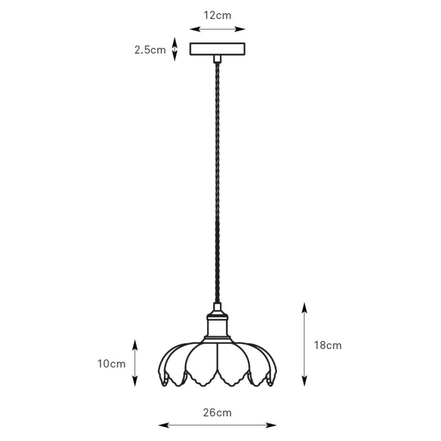 Markslöjd 108857 - Luster na sajli KURAGE 1xE27/40W/230V mesing/bijela