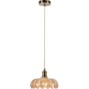 Markslöjd 108858 - Luster na sajli KURAGE 1xE27/40W/230V mesing/dimna bež