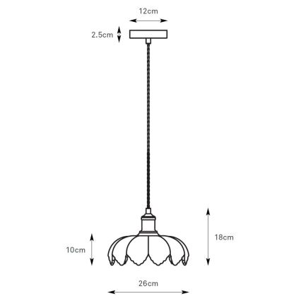 Markslöjd 108858 - Luster na sajli KURAGE 1xE27/40W/230V mesing/dimna bež