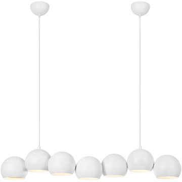 Markslöjd 108859 - Luster na sajli CUPOLO 7xE14/40W/230V bijela