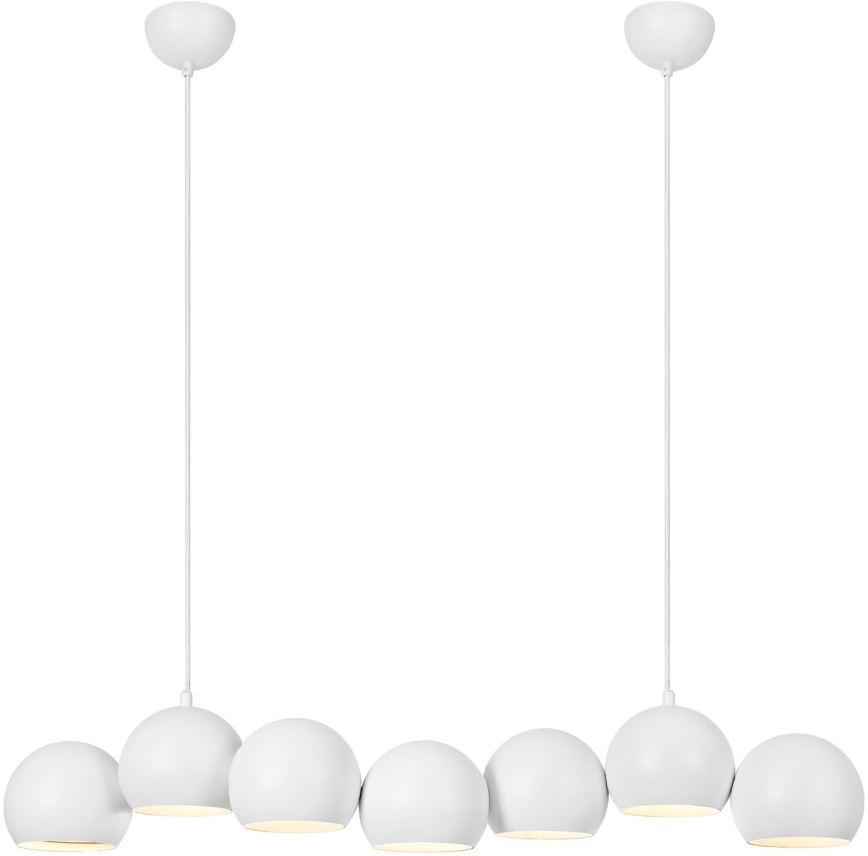 Markslöjd 108859 - Luster na sajli CUPOLO 7xE14/40W/230V bijela