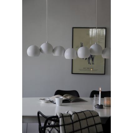 Markslöjd 108859 - Luster na sajli CUPOLO 7xE14/40W/230V bijela