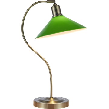 Markslöjd 108864 - Stolna lampa VELA 1xE27/40W/230V mesing/zelena
