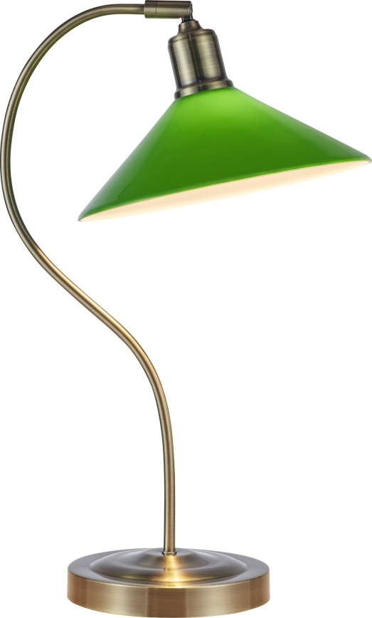Markslöjd 108864 - Stolna lampa VELA 1xE27/40W/230V mesing/zelena