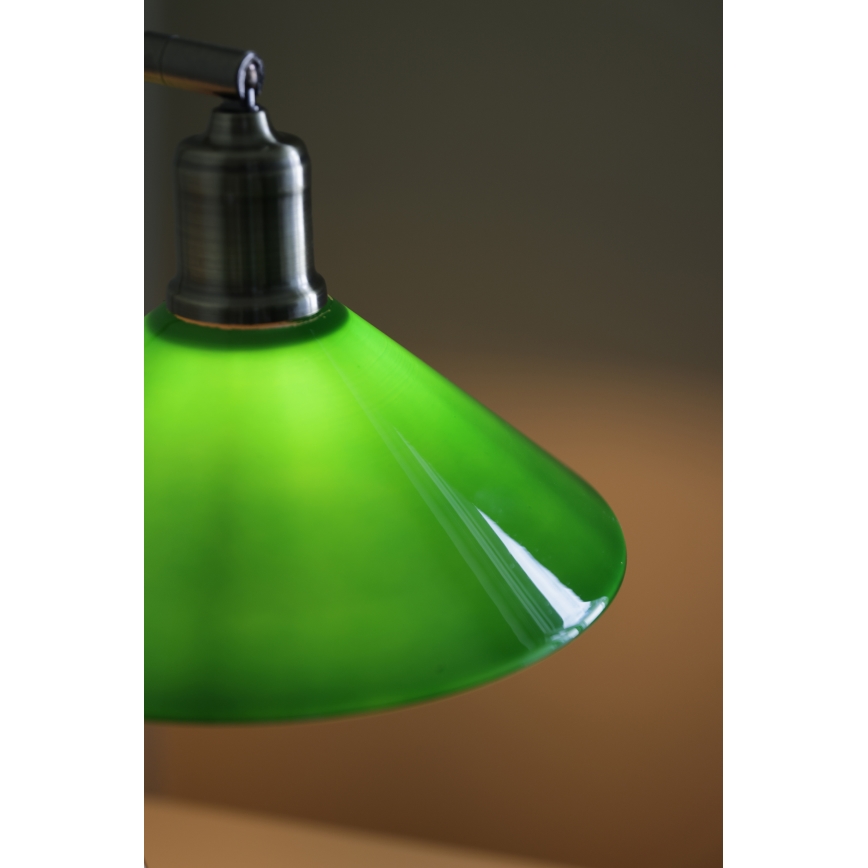 Markslöjd 108864 - Stolna lampa VELA 1xE27/40W/230V mesing/zelena