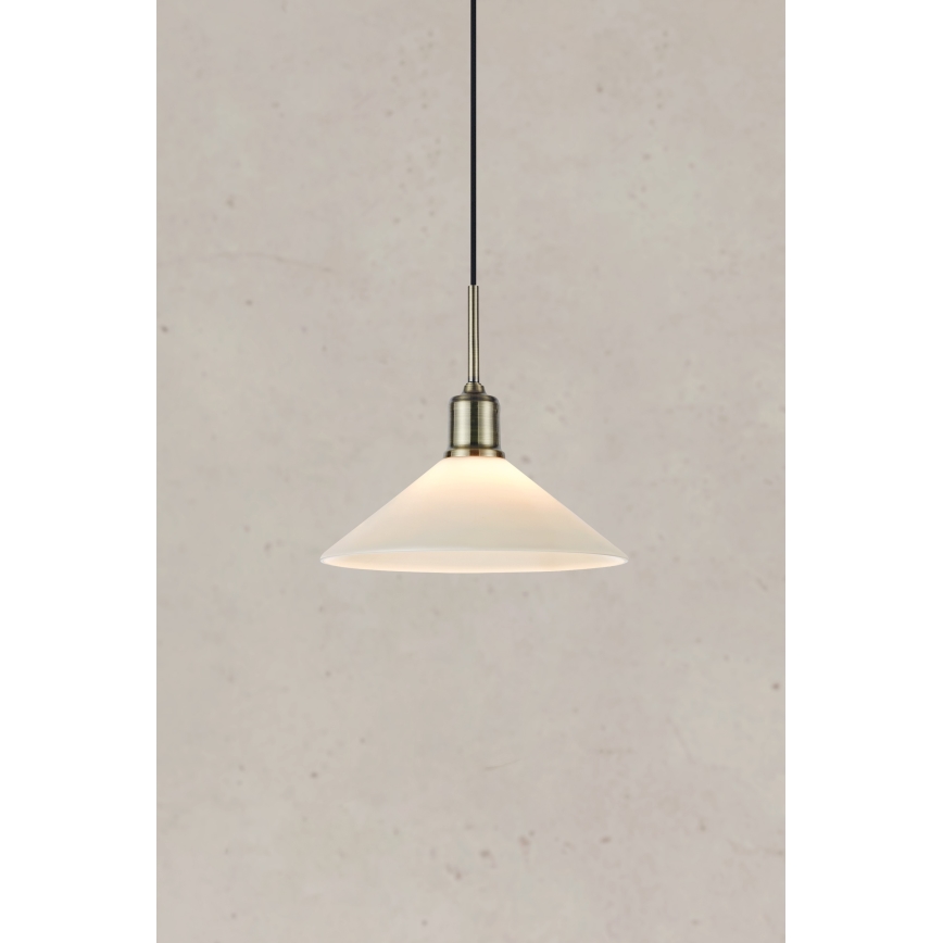 Markslöjd 108867 - Luster na sajli VELA 1xE27/40W/230V mesing/bijela