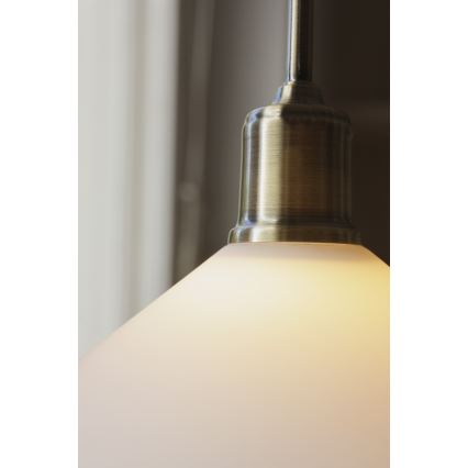 Markslöjd 108867 - Luster na sajli VELA 1xE27/40W/230V mesing/bijela