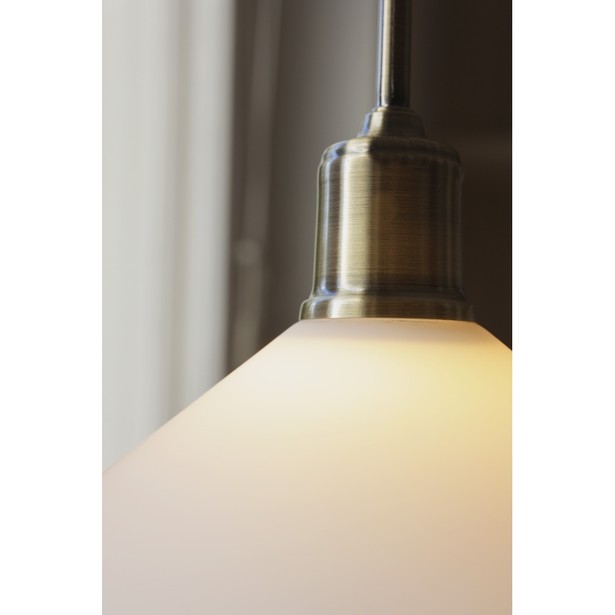 Markslöjd 108867 - Luster na sajli VELA 1xE27/40W/230V mesing/bijela