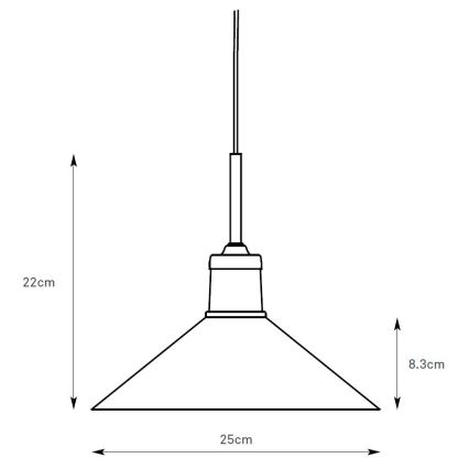 Markslöjd 108867 - Luster na sajli VELA 1xE27/40W/230V mesing/bijela