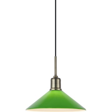 Markslöjd 108868 - Luster na sajli VELA 1xE27/40W/230V mesing/zelena