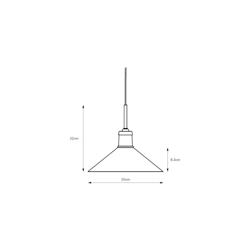 Markslöjd 108868 - Luster na sajli VELA 1xE27/40W/230V mesing/zelena