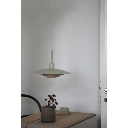 Markslöjd 108875 - Luster na sajli PINY 1xE27/60W/230V Ø 35 cm bež