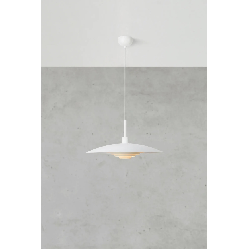 Markslöjd 108876 - Luster na kabelu PINY 1xE27/60W/230V Ø 57 cm bijeli