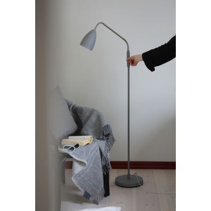 Markslöjd 108888 - LED dimabilna podna svjetiljka PATRO LED/4,9W/230V CRI 90 siva