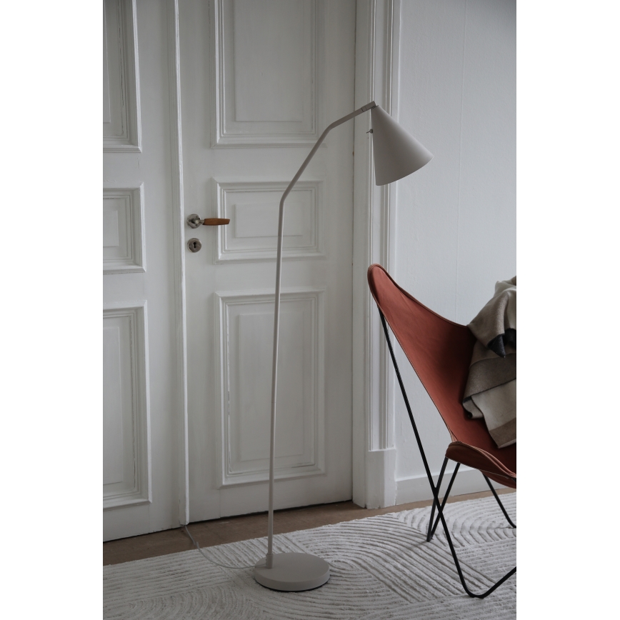 Markslöjd 108890 - LED podna lampa FUNIL s mogućnošću prigušivanja LED/4,9W/230V CRI 90 bež