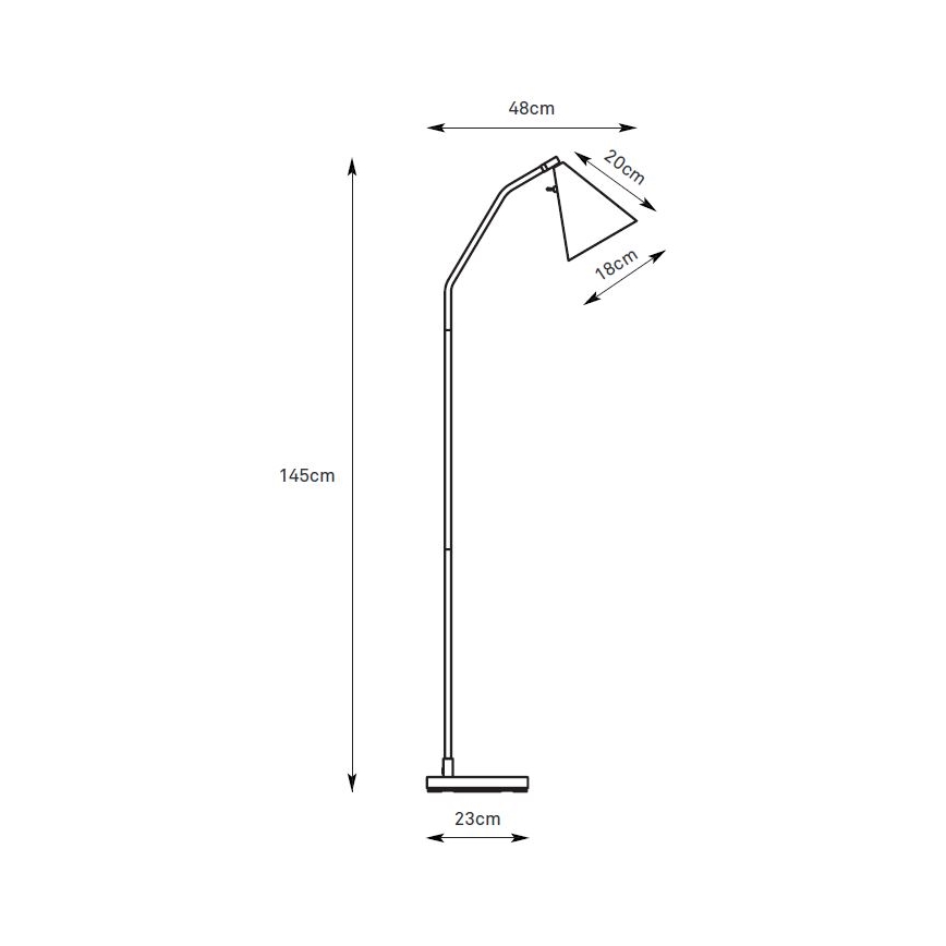 Markslöjd 108890 - LED podna lampa FUNIL s mogućnošću prigušivanja LED/4,9W/230V CRI 90 bež