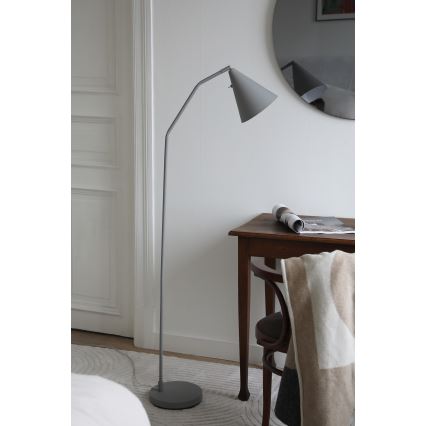 Markslöjd 108891 - LED podna lampa s prigušivačem FUNIL LED/4,9W/230V CRI 90 siva