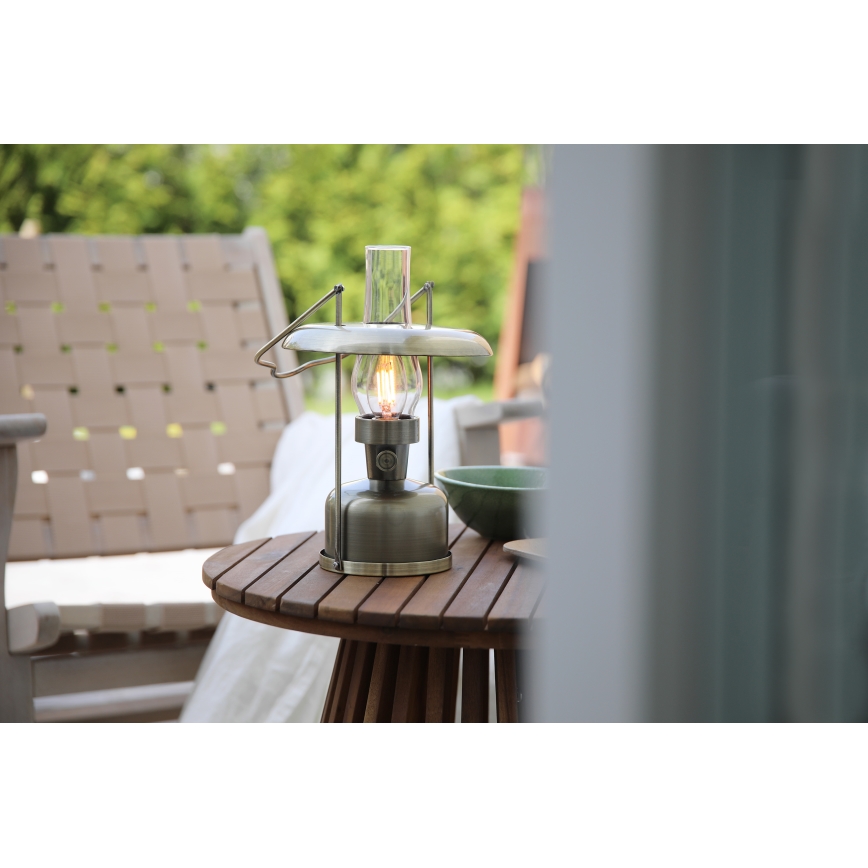 Markslöjd 108894 - LED vanjska punjiva stolna lampa FANOS s mogućnošću prigušivanja LED/2,5W/3,7V 4000 mAh IP44 mesing
