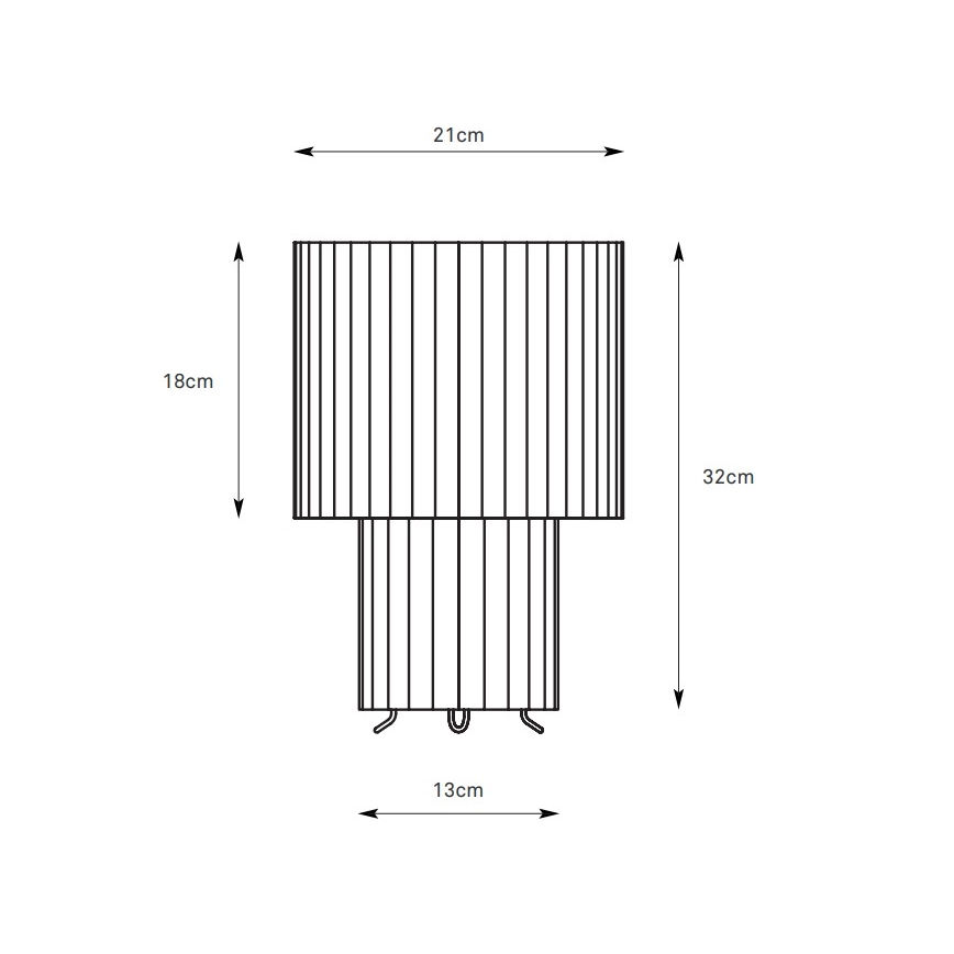 Markslöjd 108895 - Stolna svjetiljka CATIS 1xE27/60W/230V 32 cm bijela