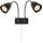 Markslöjd 108901 - Zidna reflektorska svjetiljka CIRO 2xGU10/7W/230V crna