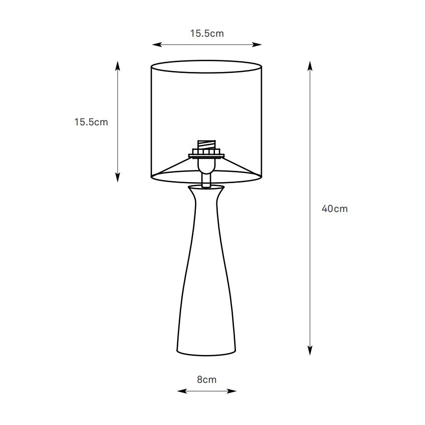 Markslöjd 108906 - Stolna lampa BIRILLO 1xE14/60W/230V krem boje