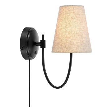 Markslöjd 108907 - Zidna svjetiljka AMAR 1xE14/40W/230V bež/crna