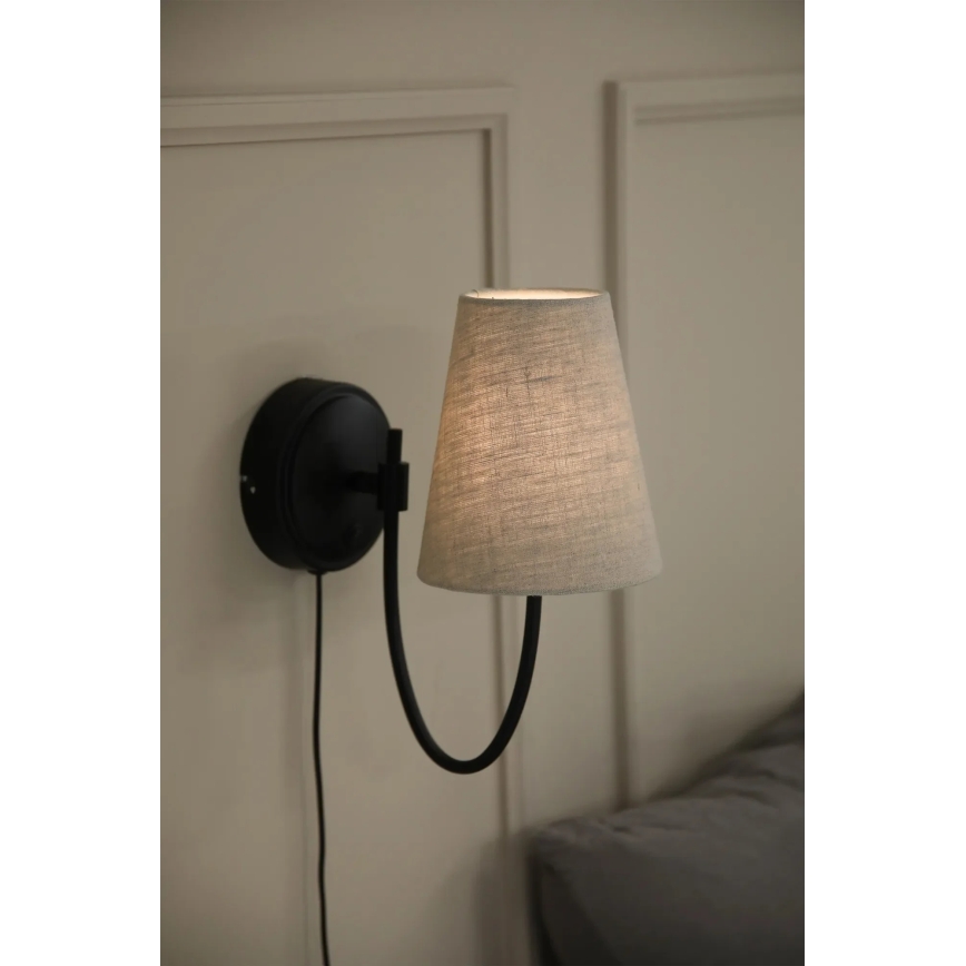 Markslöjd 108907 - Zidna svjetiljka AMAR 1xE14/40W/230V bež/crna